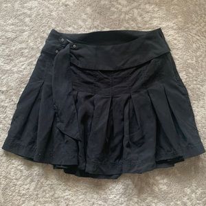 Free People Black Mini Pleated Skirt Size XS